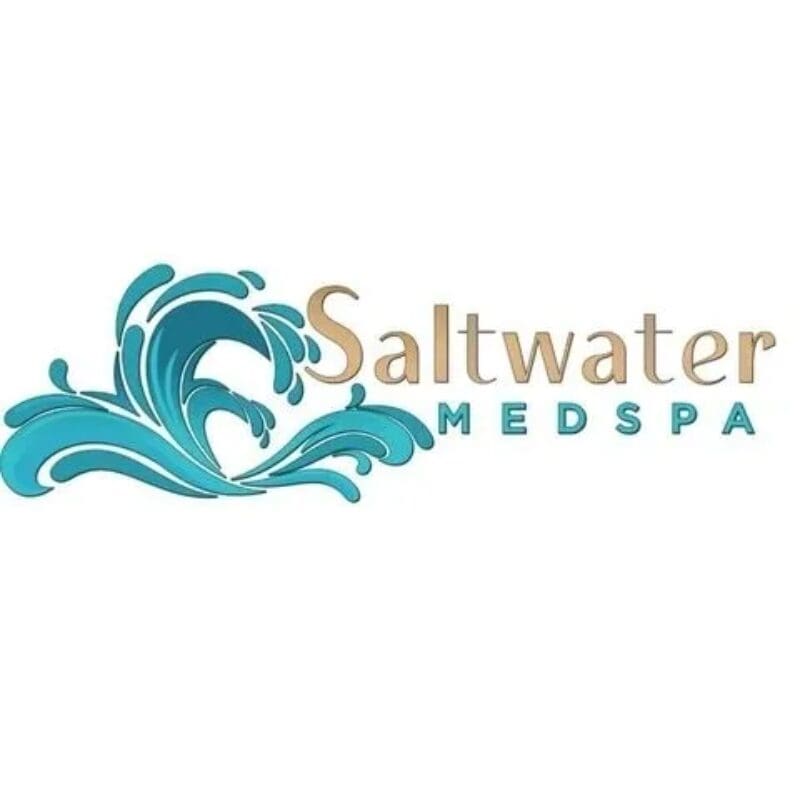 A logo of saltwater med spa